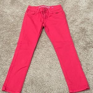 Gap girls skinny jeans 6 pink